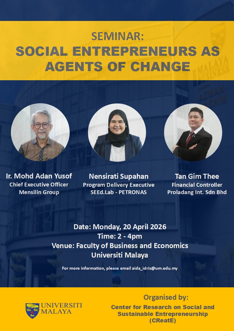 Seminar: Social Entrepreneurs as Agents of Change