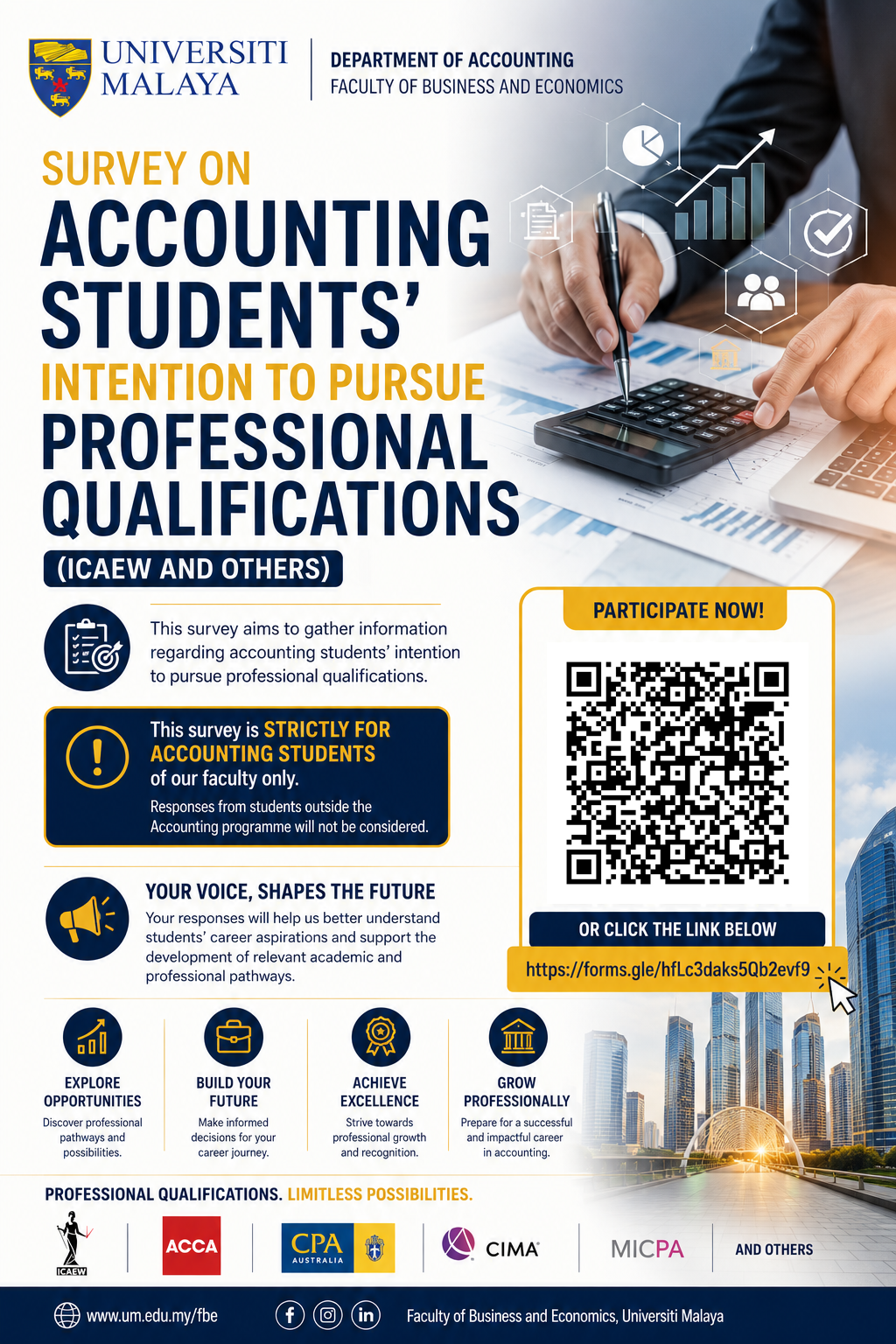 Survey on Accounting Students’ Intention to Pursue Professional Qualifications
