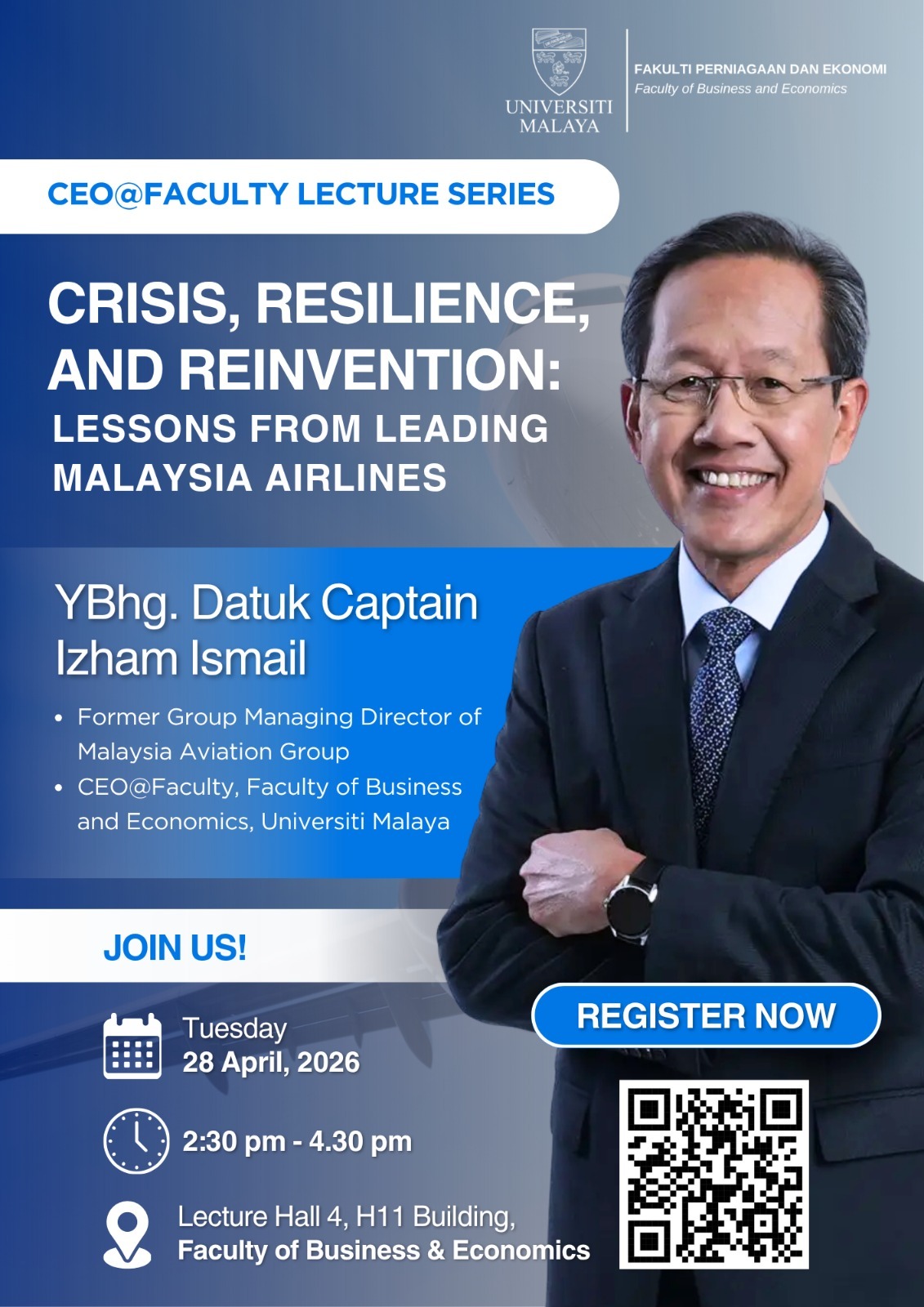 CEO@Faculty Lecture Series by YBhg. Datuk Captain Izham Ismail