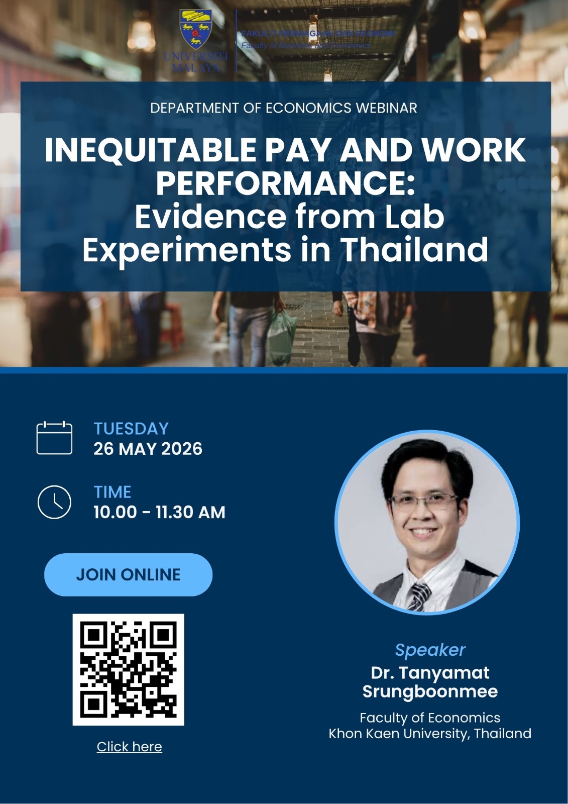 Department of Economics Webinar - Inequitable Pay and Work Performance