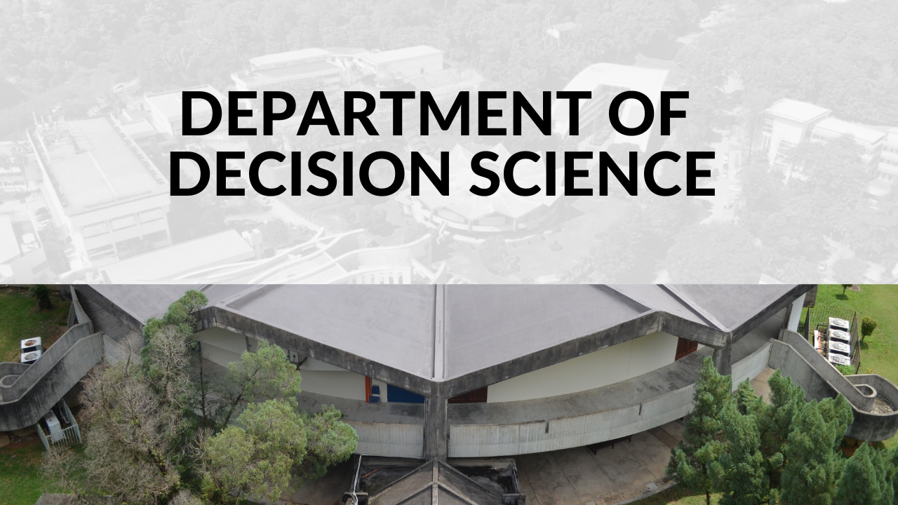 DEPARTMENT OF DECISION SCIENCE