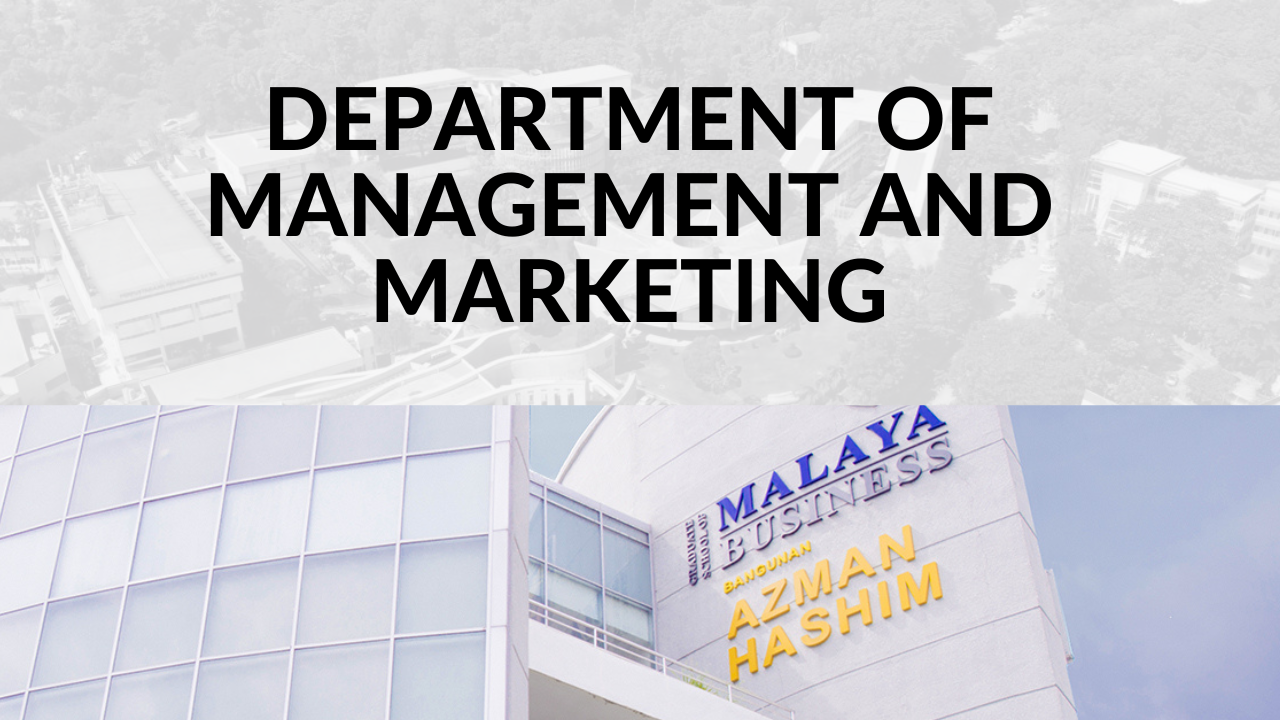 DEPARTMENT OF MANAGEMENT AND MARKETING